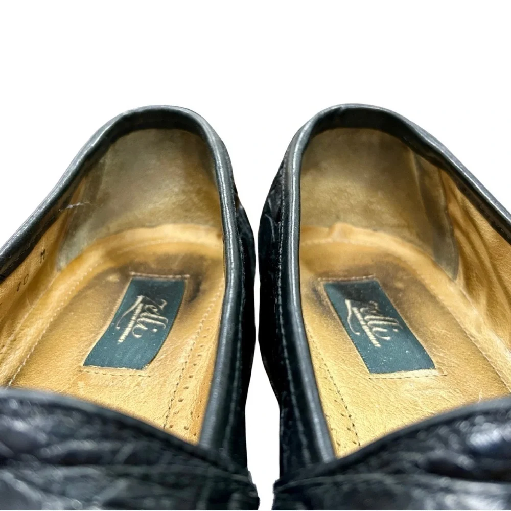 Zelli Genuine Crocodile Loafers | Handcrafted in Italy | Size 10 M